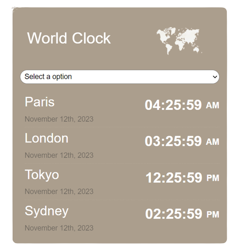 world clock app